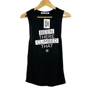 NEW! Rubee Couture Been There Climbed That Tank Sleeveless Top Shirt Black - S
